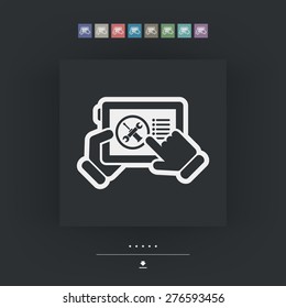 Smartphone setting icon
