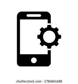  icono de configuración de smartphone ( opciones para móviles )