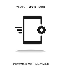 Smartphone setting vector icon