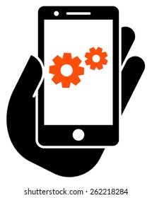 icono de configuración de Smartphone