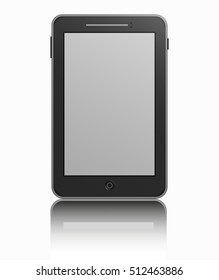 smartphone with shadow on white background