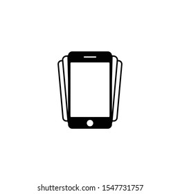 smartphone shake icon vector logo template design element
