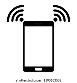 smartphone sharing wifi hotspot for pattern and design,vector illustration.