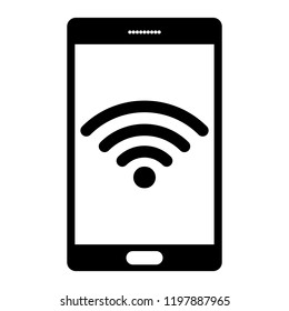 smartphone sharing wifi hotspot for pattern and design,vector illustration.