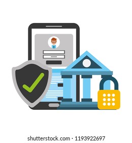 smartphone shield protection bank security fintech