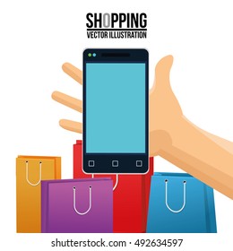 Smartphone and shopping bag design