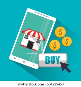 Smartphone and shopping online design