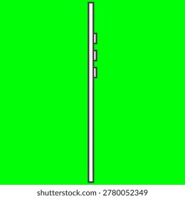 Smartphone Side View Vector with Button Detail and Slim Profile Design