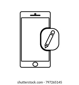 smartphone sign icon