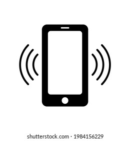 Smartphone sign symbol isolated on white background.
