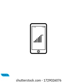 smartphone signal  icon design vector template