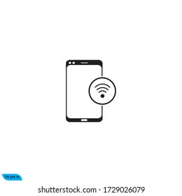 smartphone signal  icon design vector template