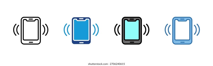 Smartphone ícone do sinal definir coleção de vários estilos
