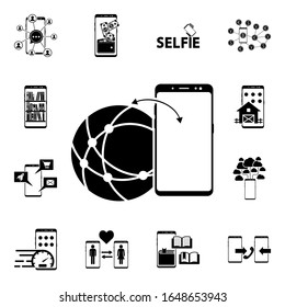 Smartphone silent icon. Mobile concept icons universal set for web and mobile