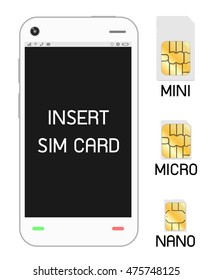 smartphone with sim card