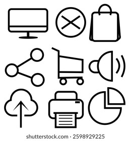 smartphone simple icon design vector