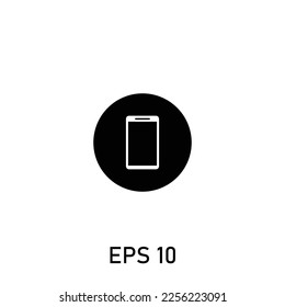 smartphone simple vector line icon for any purpose. Web design, mobile app.