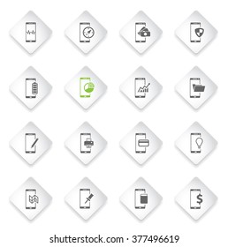 Smartphone simply symbol for web icons and user interface