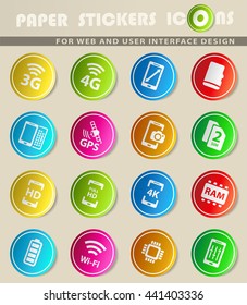 Smartphone simply symbol for web icons and user interface