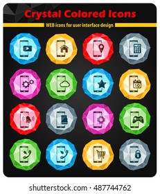 Smartphone simply symbol for web icons and user interface