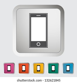 Smartphone single icon. Vector illustration.