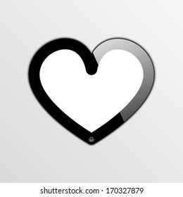 smartphone - smartheart. vector frame. eps10