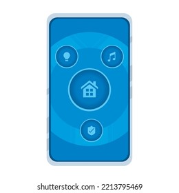 smartphone con tecnología de aplicaciones para smarthome
