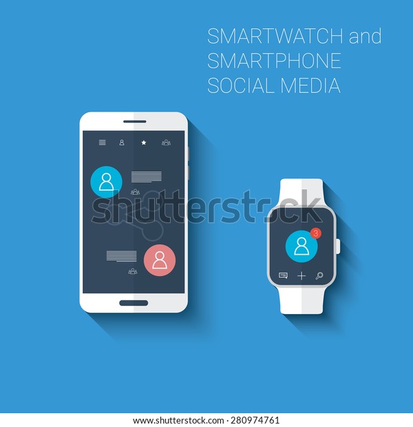 smartwatch with social media