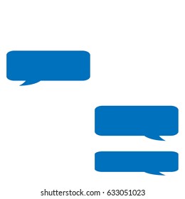 Smartphone SMS Chat Bubbles Set. Vector