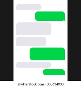 Smartphone SMS Chat Bubbles. Vector