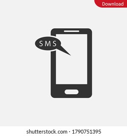Smartphone Sms icon vector eps 10
