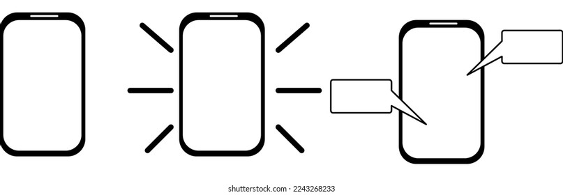 mensaje de anillo de teléfono sms para smartphone