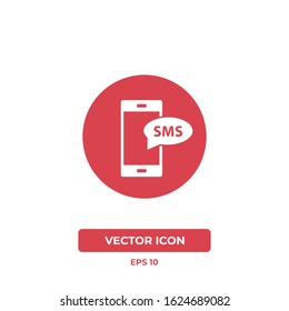 "Smartphone, SMS" vector icon illustration. Ui/Ux. Premium quality. 