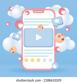 smartphone with social media icons