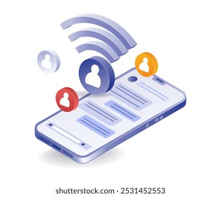 Smartphone social media network connection