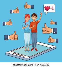 Smartphone and social network