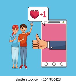 Smartphone and social network