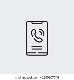 Smartphone solid grey vector icones