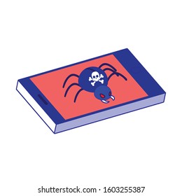 Smartphone and spider design of Security system warning protection danger web alert and safe theme Vector illustration