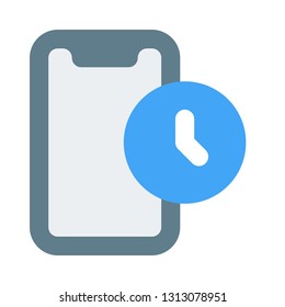 Smartphone in standby mode under power saving feature