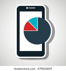 smartphone statistics icon
