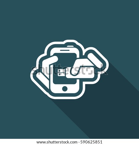 Smartphone storage icon