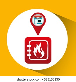 smartphone store app location vector illustration eps 10