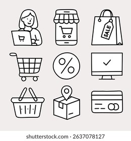 A smartphone with a store awning and a shopping cart icon, representing a mobile shopping app.
