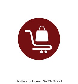 Smartphone y elemento de la tienda para el diseño de logotipo de compras en línea