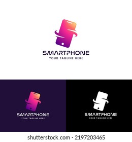 Diseños de iconos de la Tienda Smartphone, Gradient Modern Phone Shop diseños de icono vector