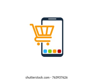 Smartphone Store Icon Logo Design Element