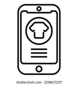 Symbol für Smartphone-Store-Symbol, Vektorgrafik. Webkarte. Geschenkhandel