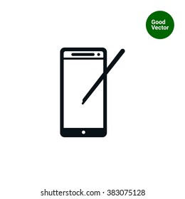 Smartphone with stylus