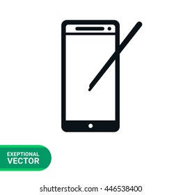 Smartphone with stylus